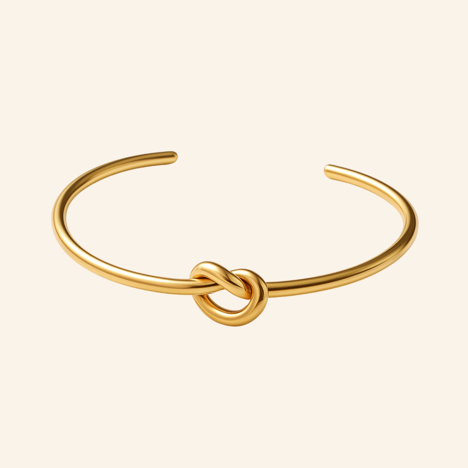 Knot Cuff Bracelet & Solid Ring