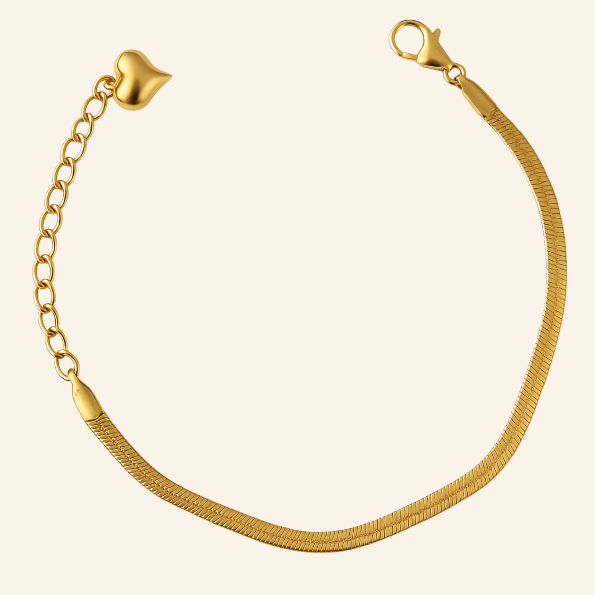 Snake Charm Bracelet & Snake Chain Necklace