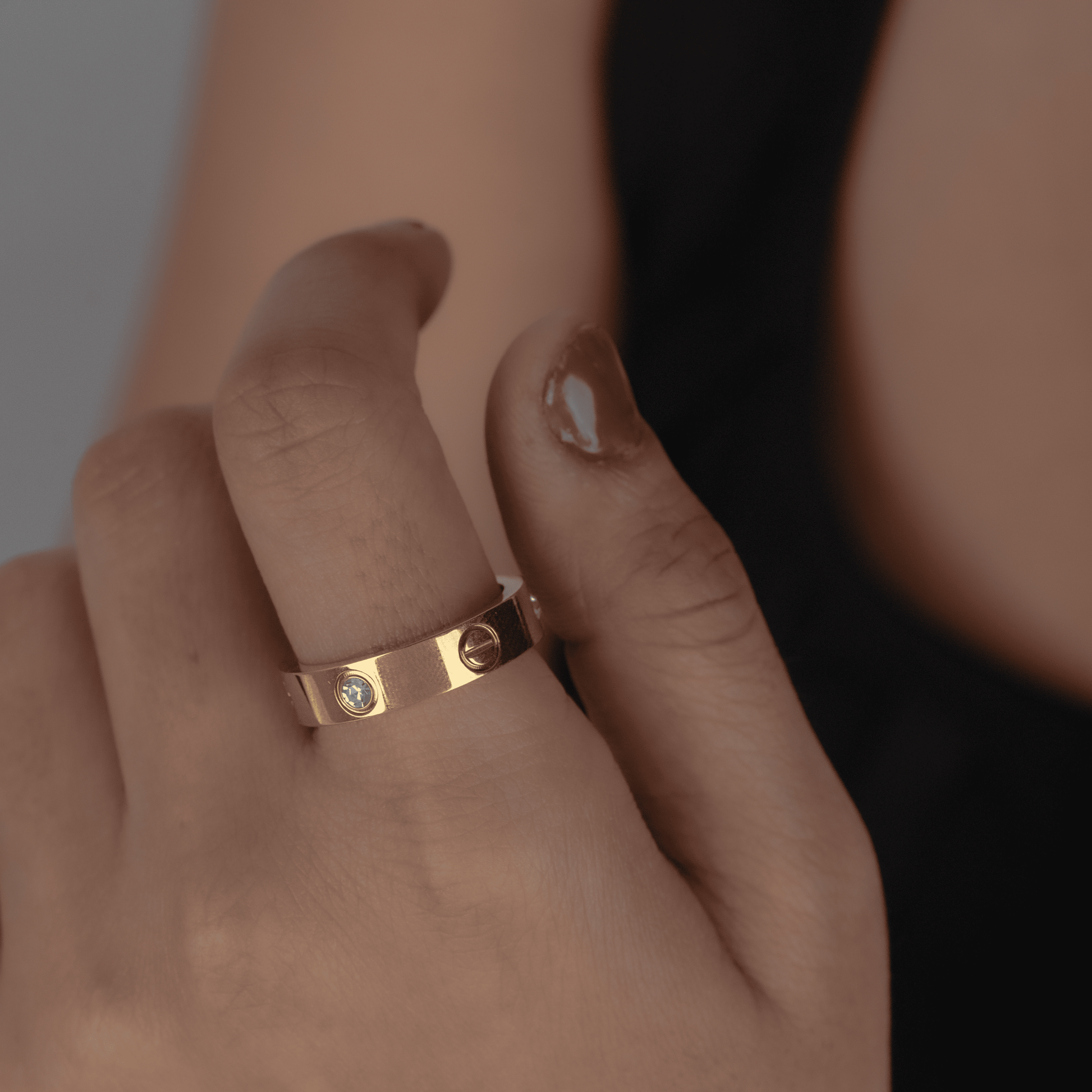 Ciora Ring & Ciora Diamond Studded Band