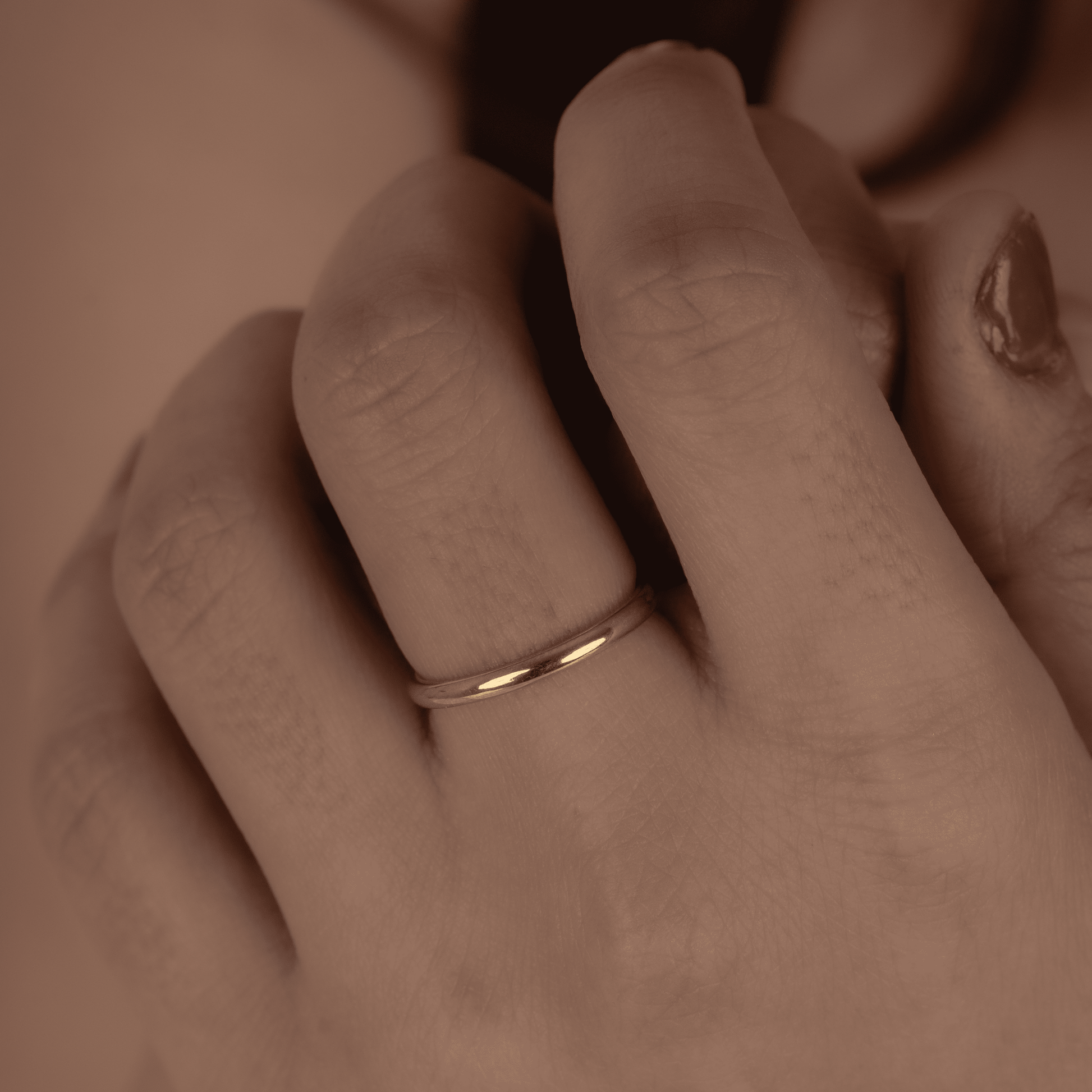 Knot Cuff Bracelet & Solid Ring