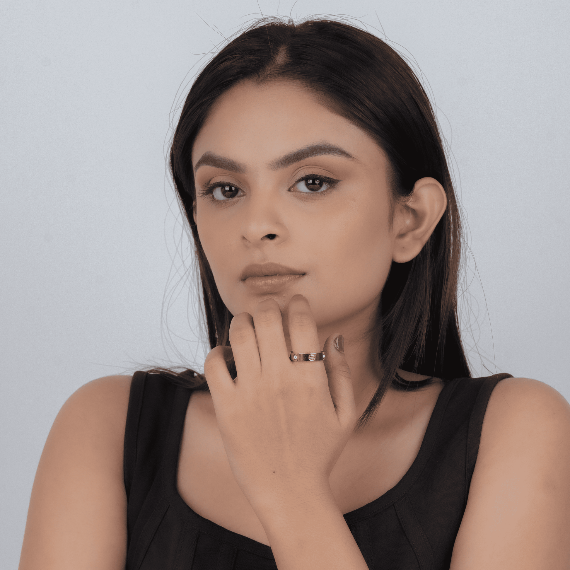 Ciora Ring & Ciora Diamond Studded Band