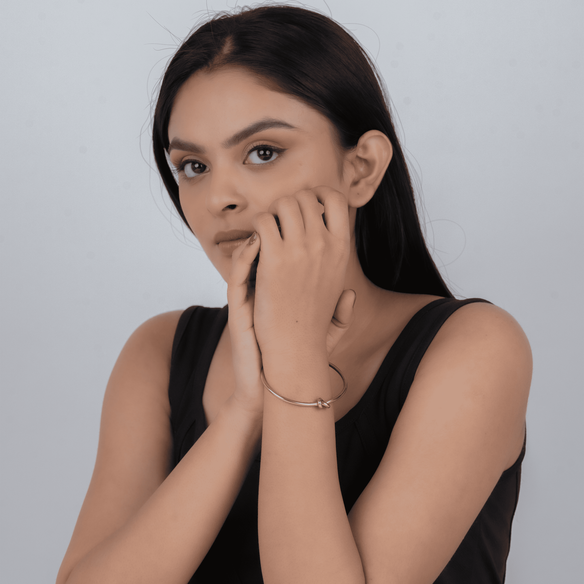 Knot Cuff Bracelet & Solid Ring