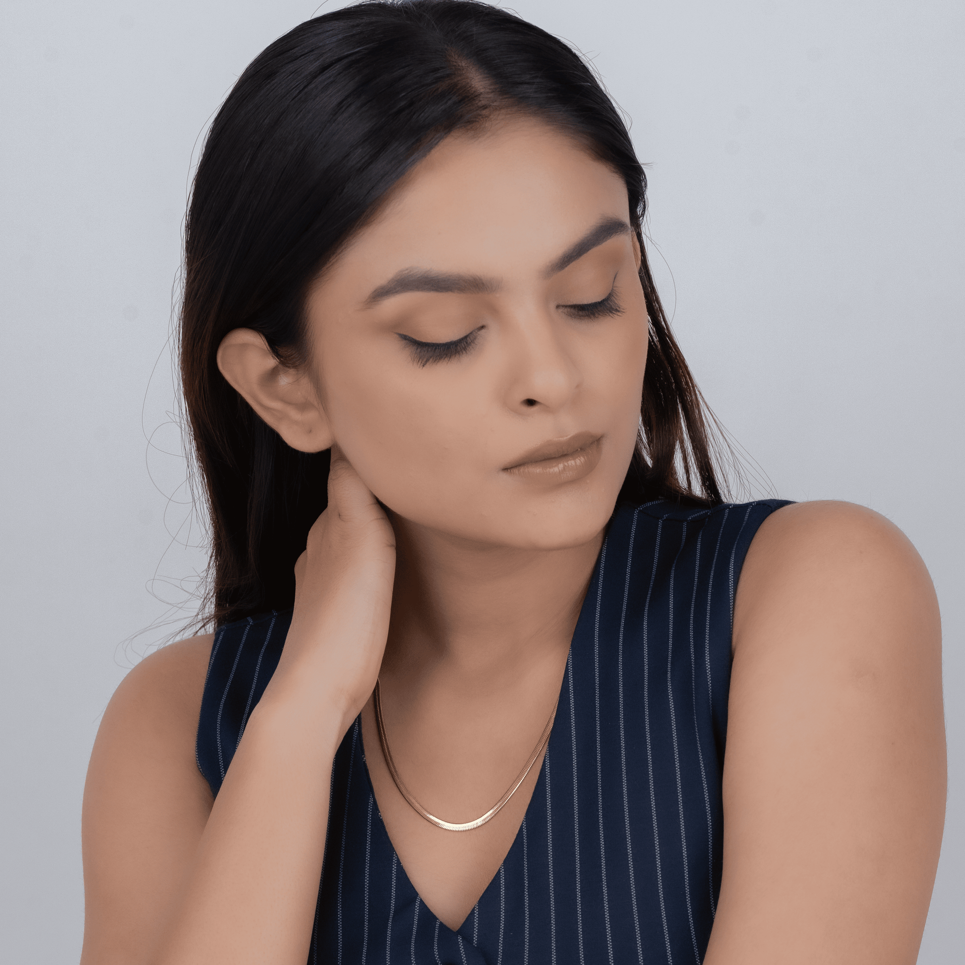 Snake Charm Bracelet & Snake Chain Necklace