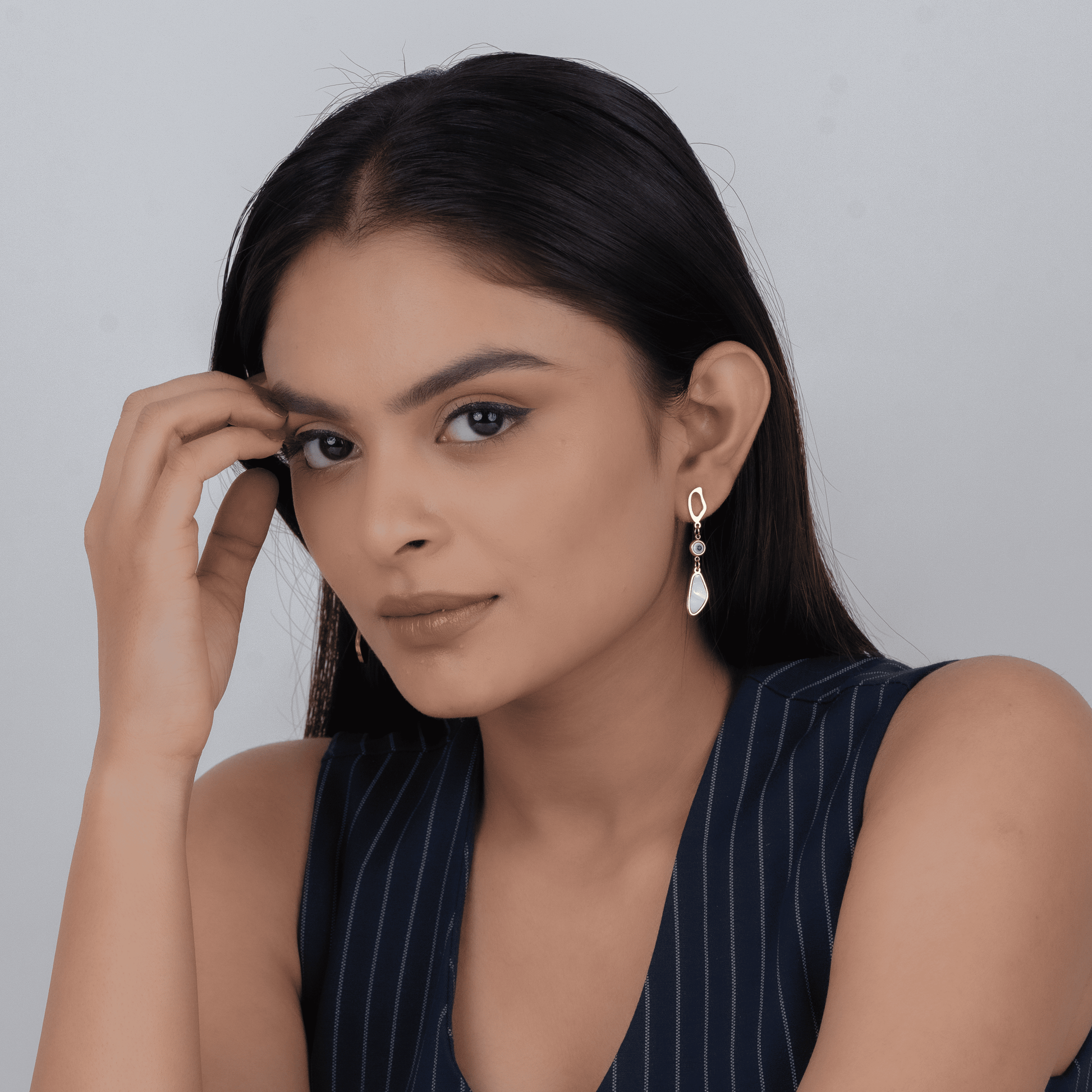 Evil Eye Clover Necklace & Evileye MystiPearl Earrings