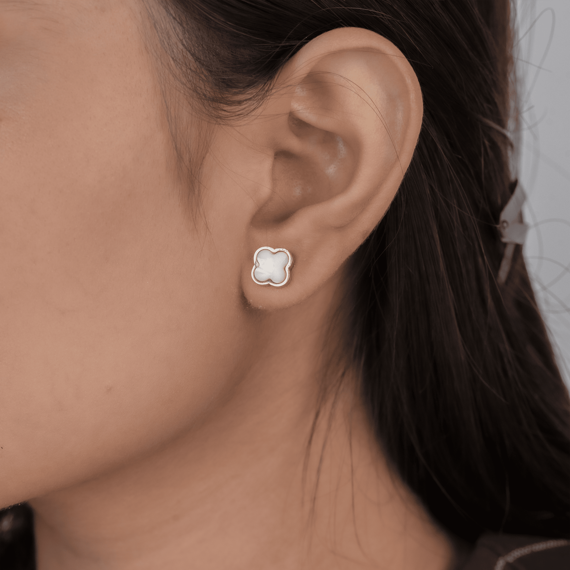 Fleura Clover Earrings & Clover Bracelet (Reversible)