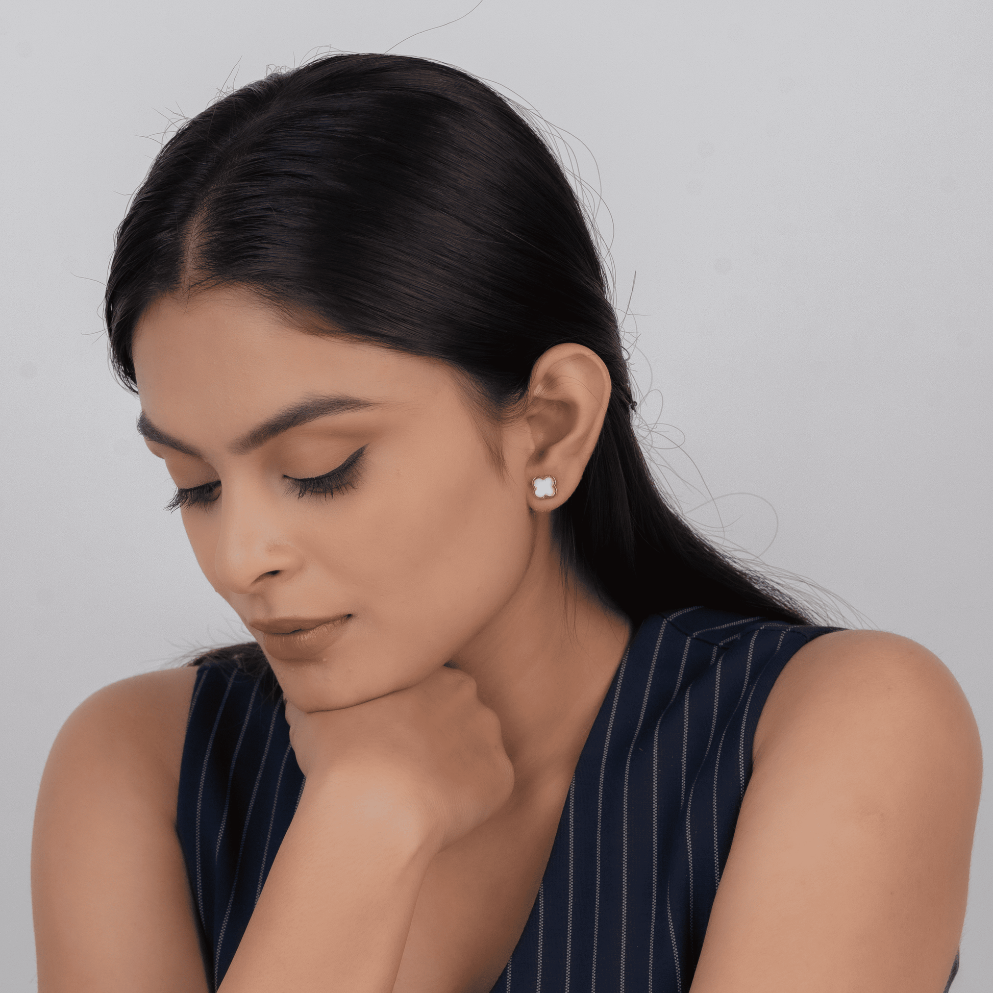 Fleura Clover Earrings & Clover Bracelet (Reversible)