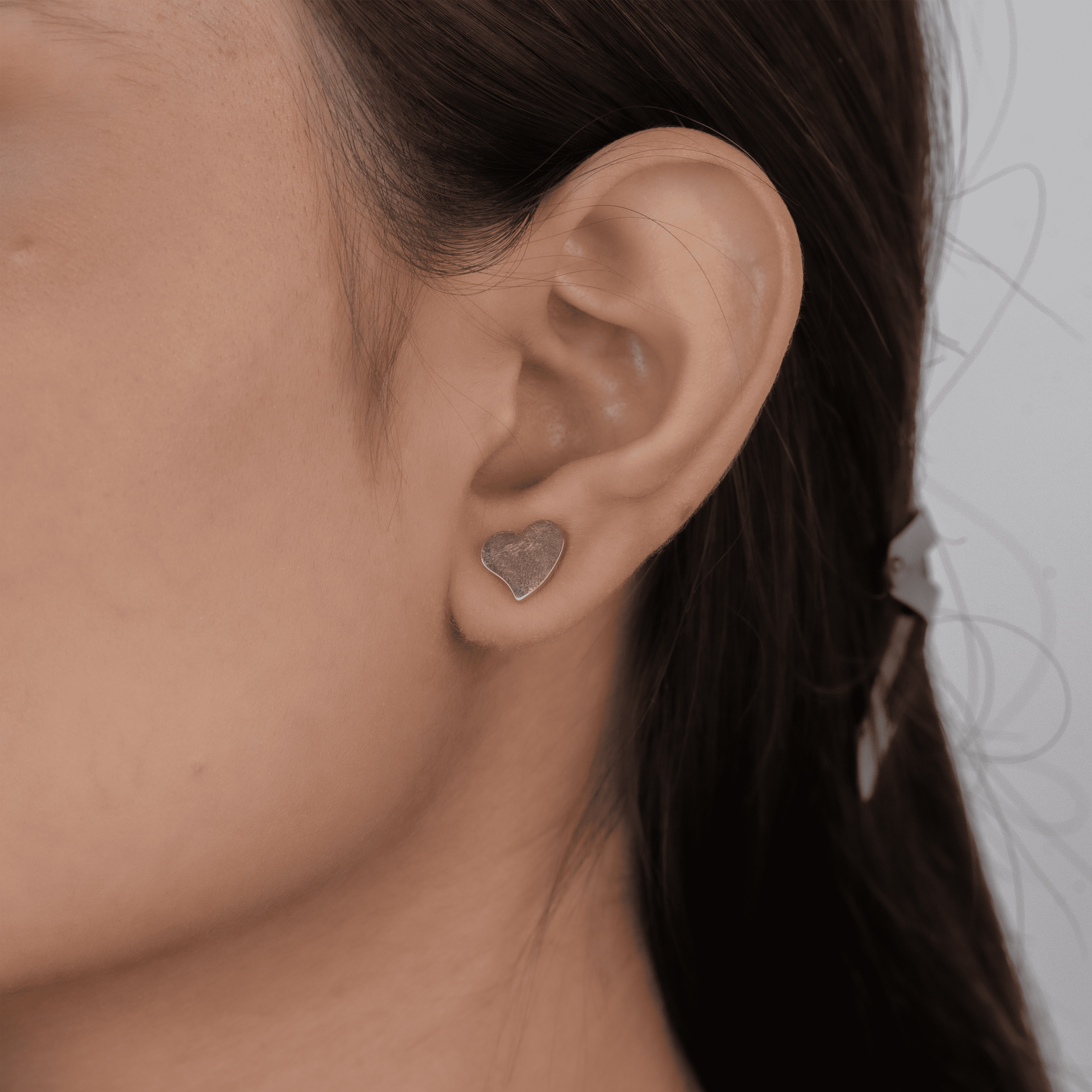 Celestial Hearts Necklace & Metal Heart Earrings