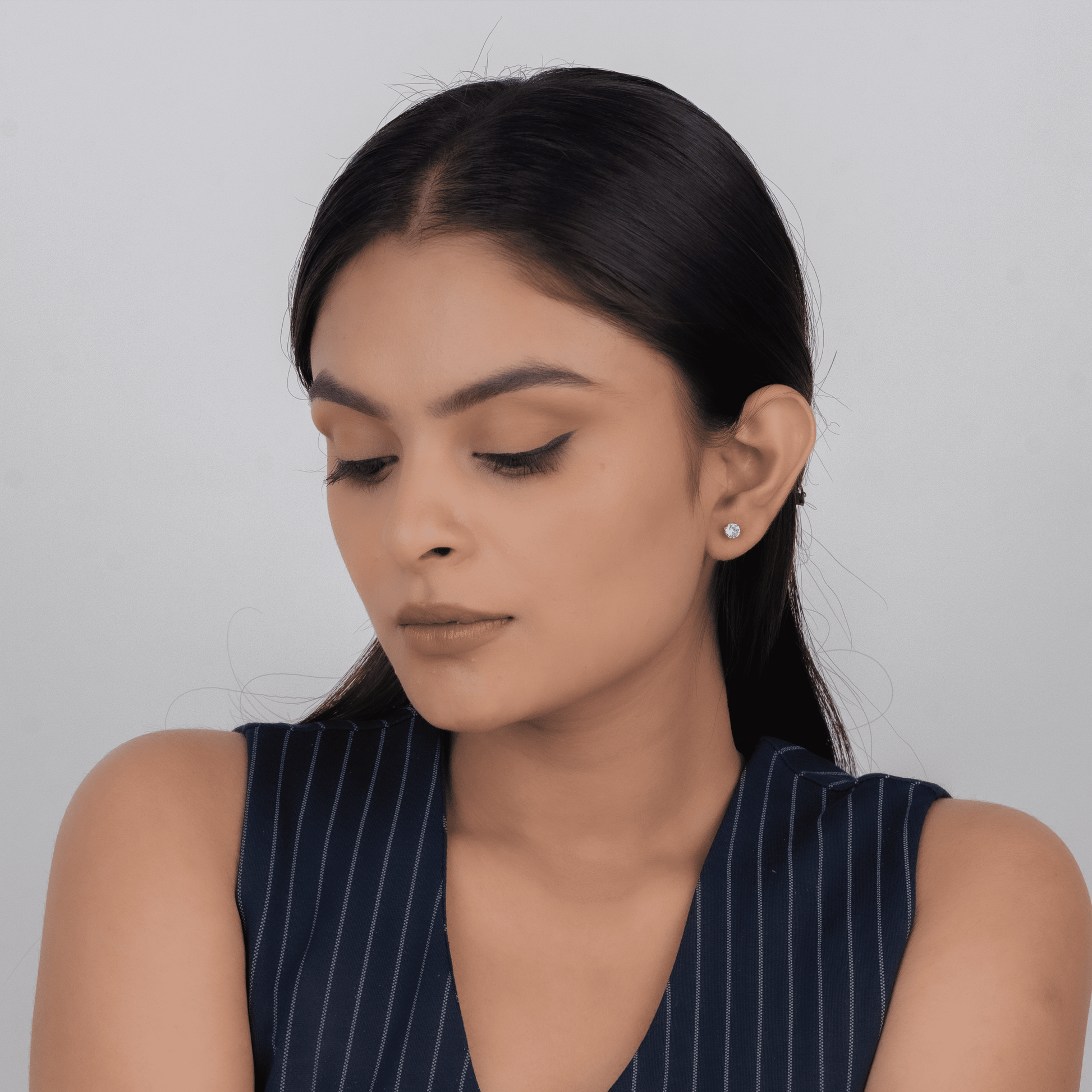 Solitaire Studs Earrings