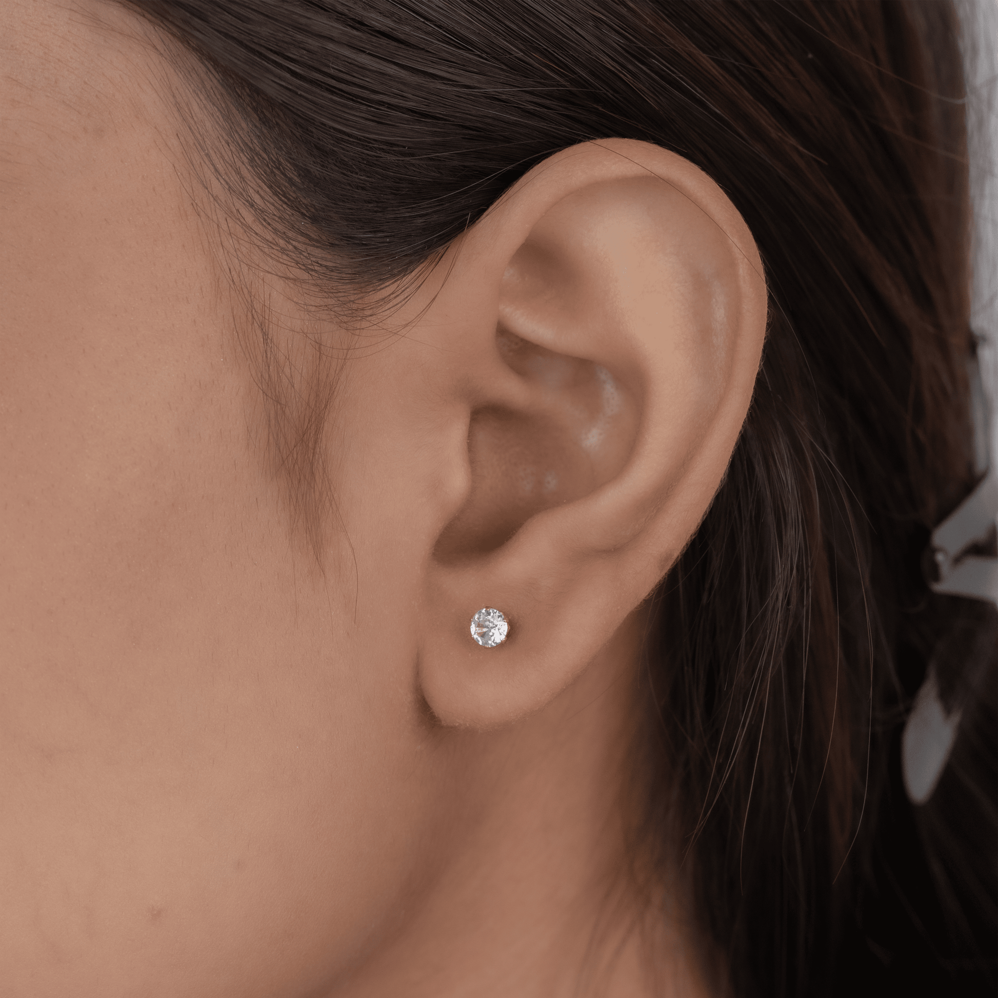 Solitaire Studs Earrings