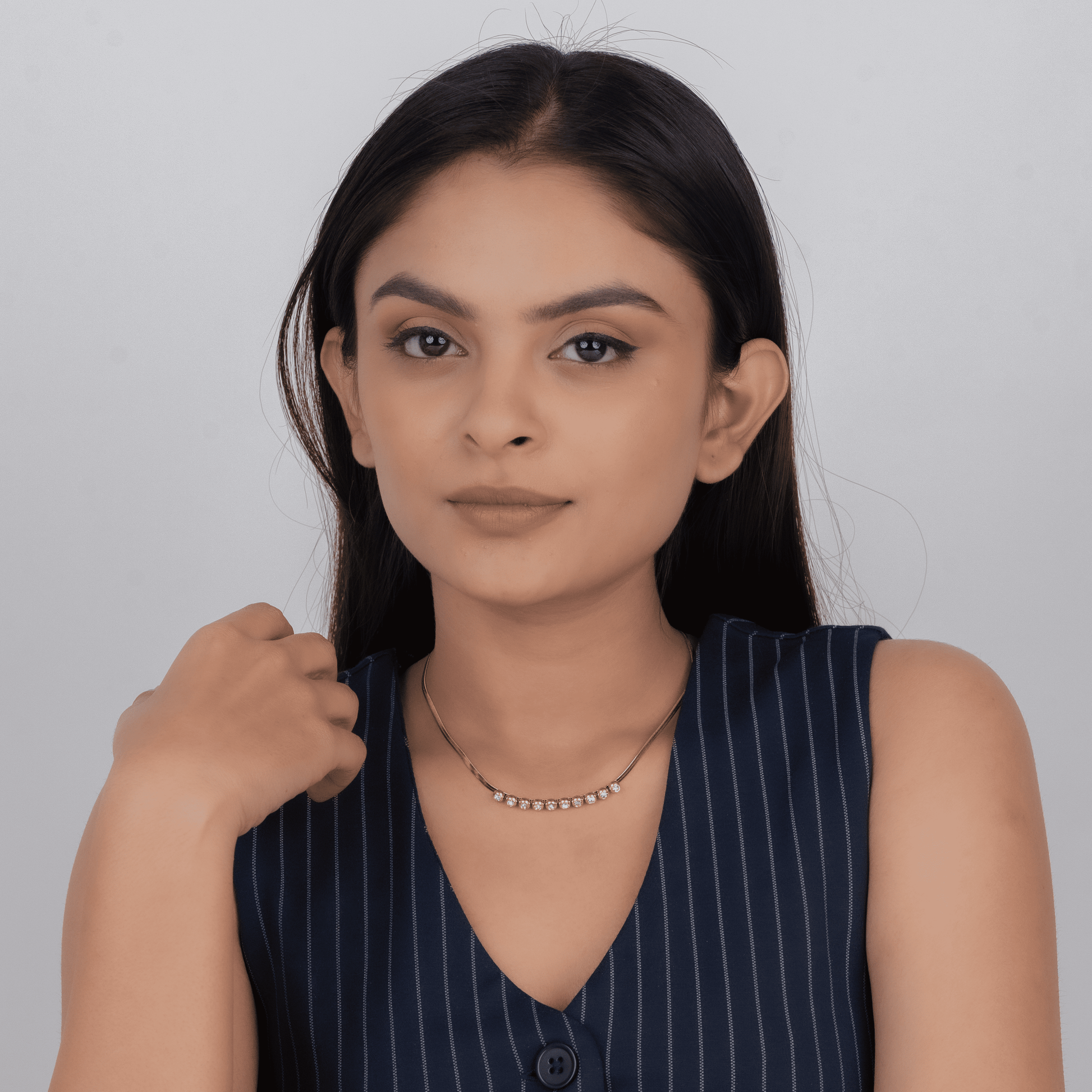 Crystal Charms Necklace & Merci Ring