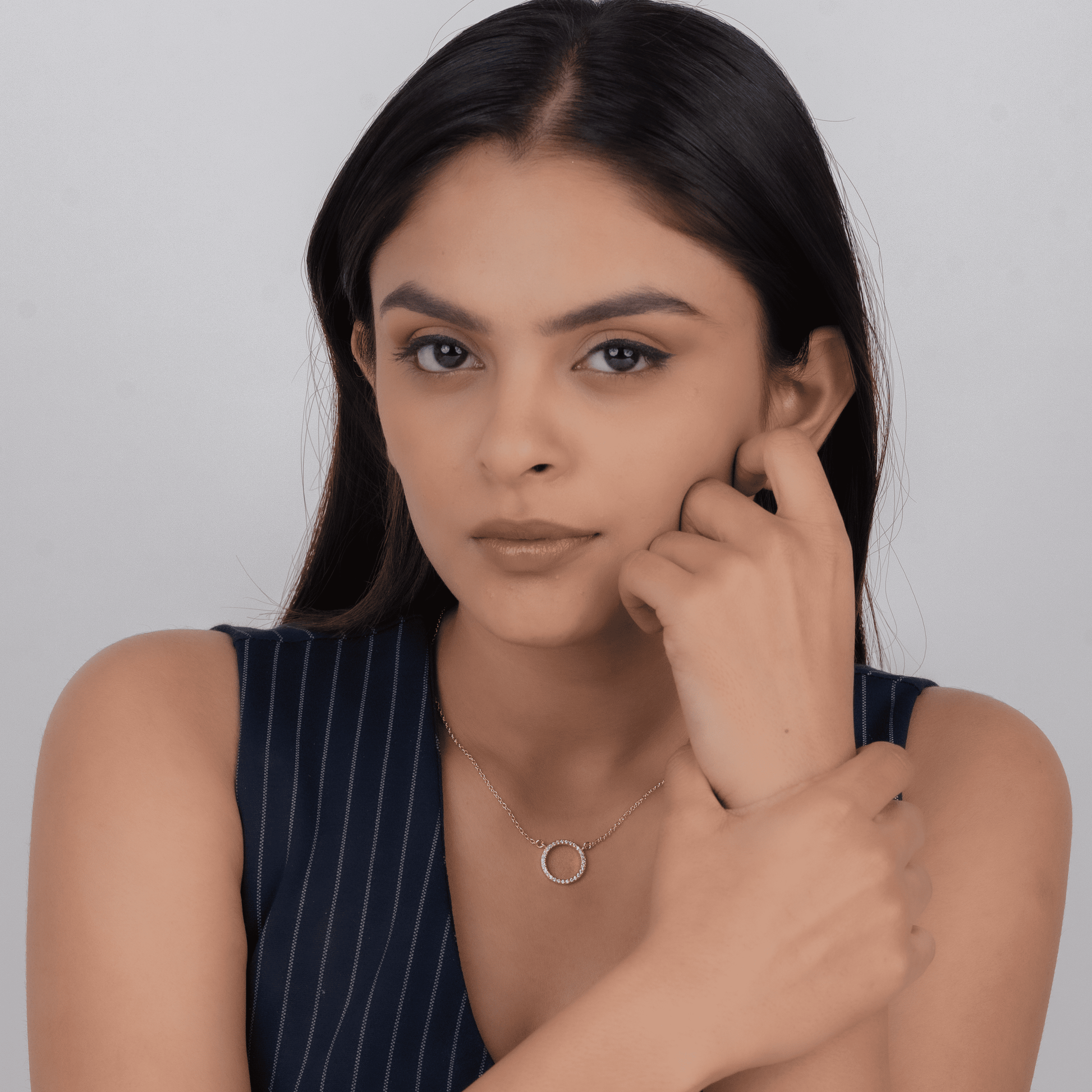 Linear Trace Band & Eclipse Necklace