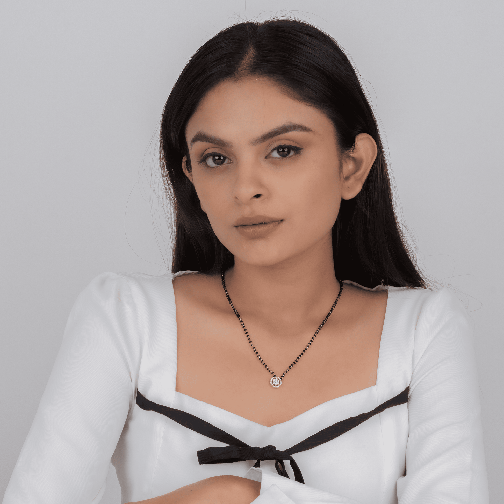 Emily Mangalsutra & Glowlette Studs Earrings