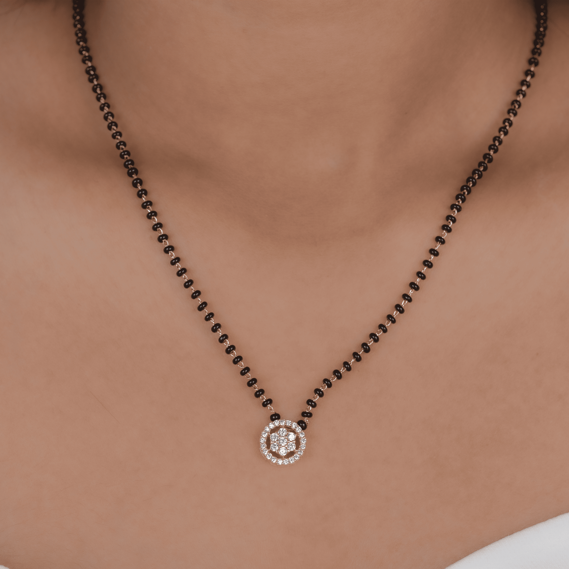 Emily Mangalsutra & Glowlette Studs Earrings