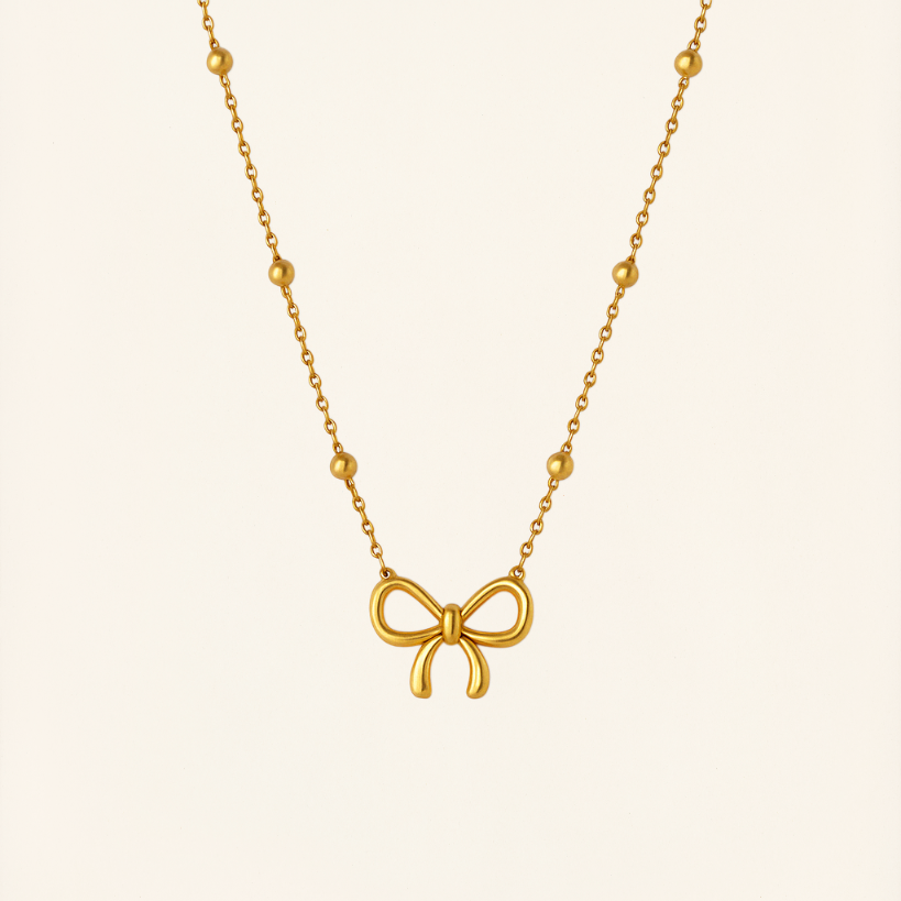 Bow Necklace & Shell Chic Necklace