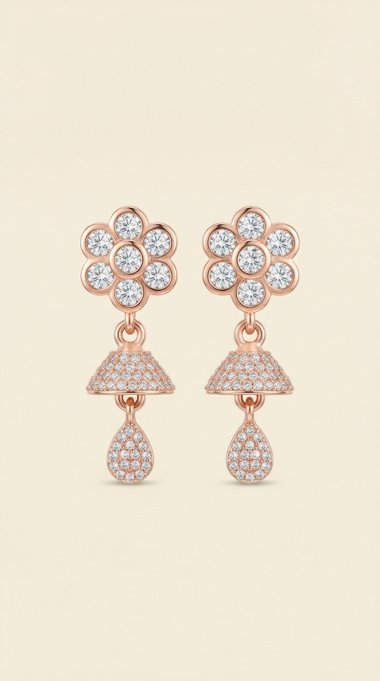 Flower Drop Earring