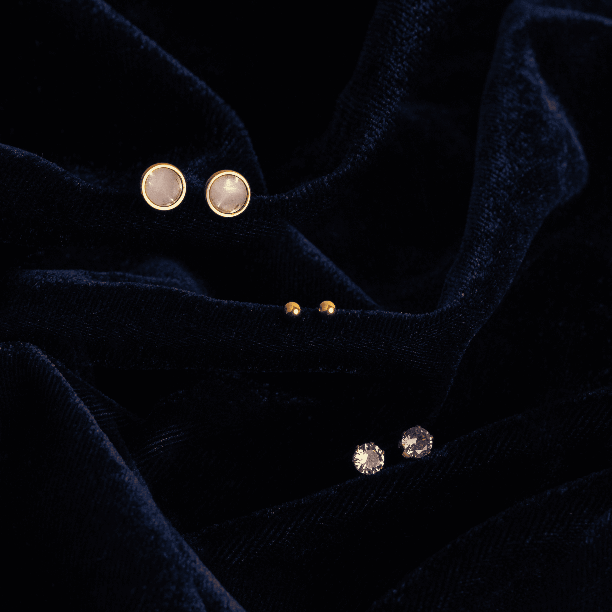Pearla Studs Earrings (Set of 3)
