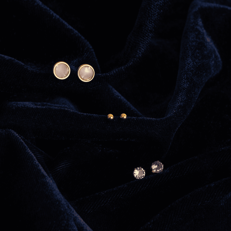 Pearla Studs Earrings (Set of 3)