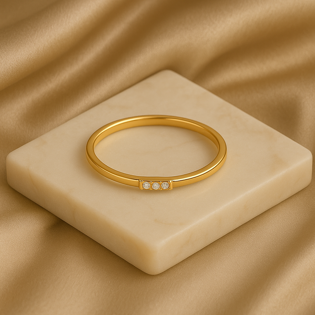 Linear Diamond Ring