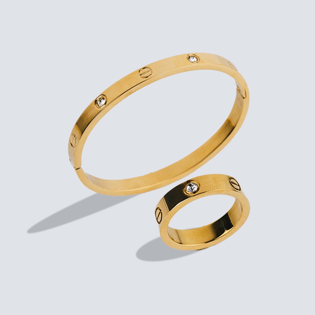 Ciora Ring & Ciora Diamond Studded Band