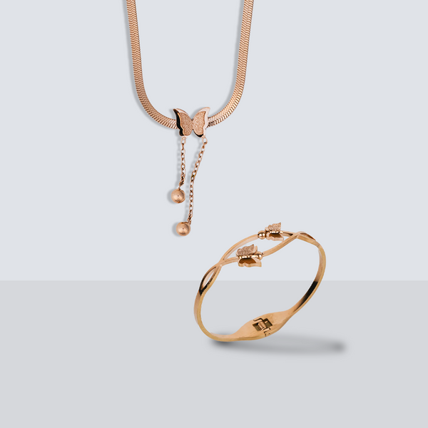 Butterfly Charm Bracelet & Dazzlewing Necklace
