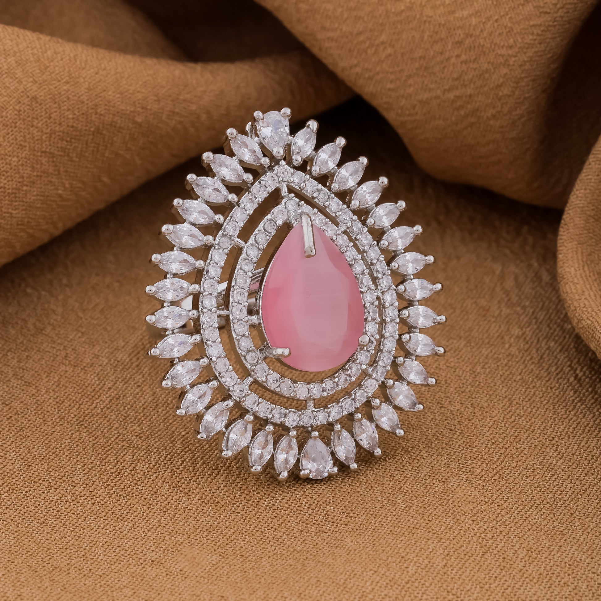 Eternity Premium Pink AD Ring