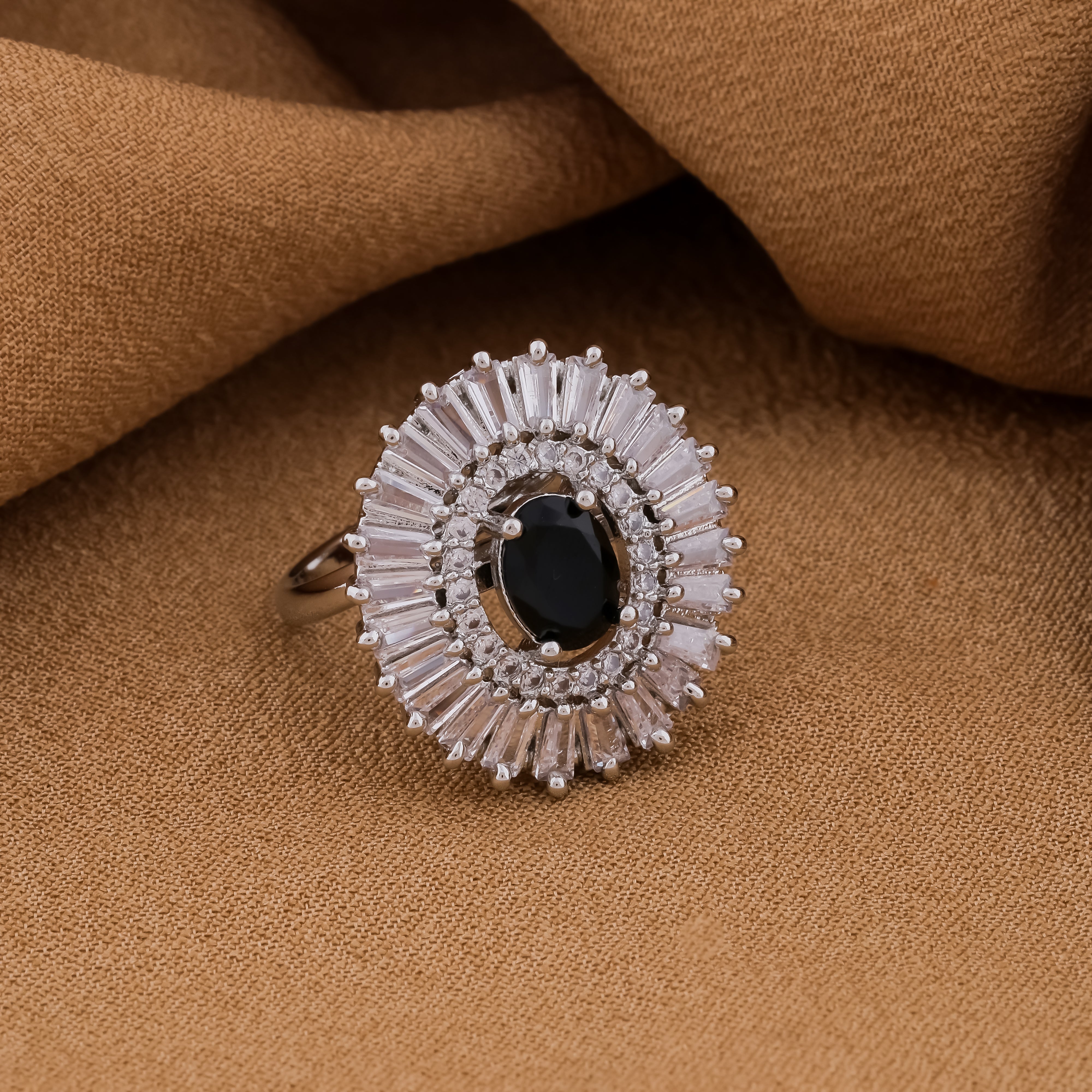 Chalice Premium Black AD Ring – Sleshe Jewels