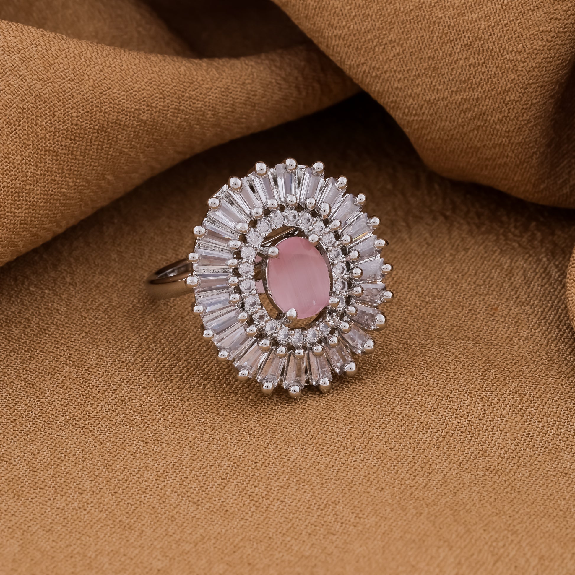 Chalice Premium Pink AD Ring