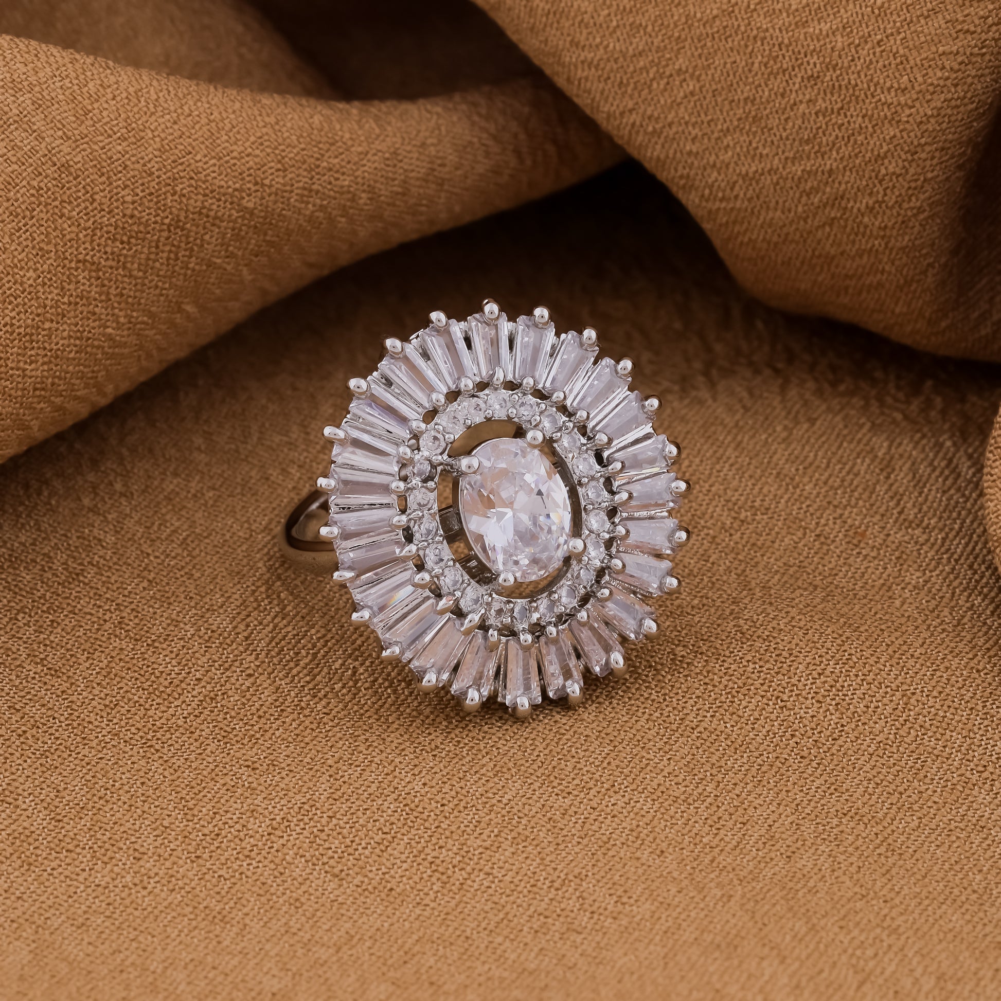 Chalice Premium White AD Ring