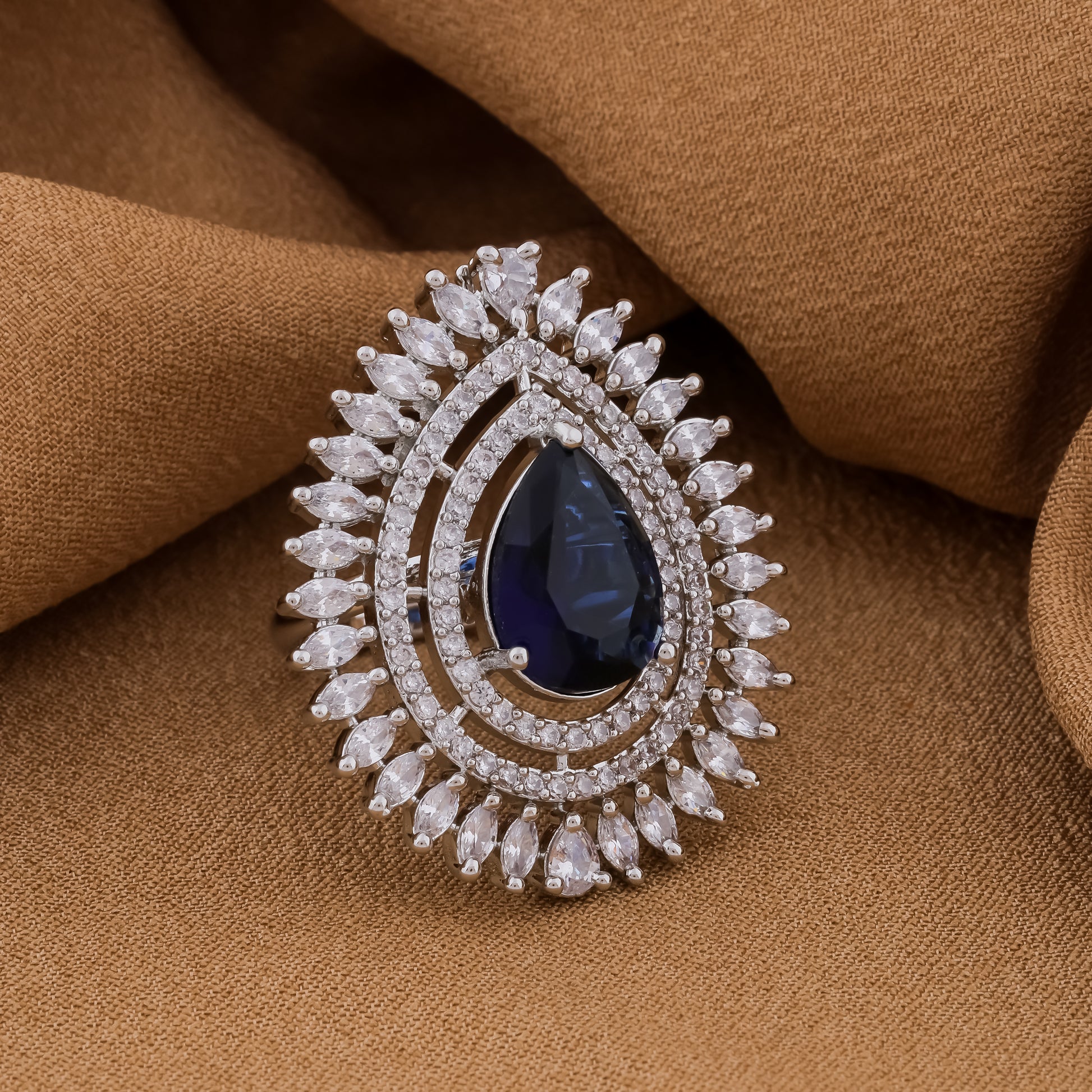 Eternity Premium Blue AD Ring