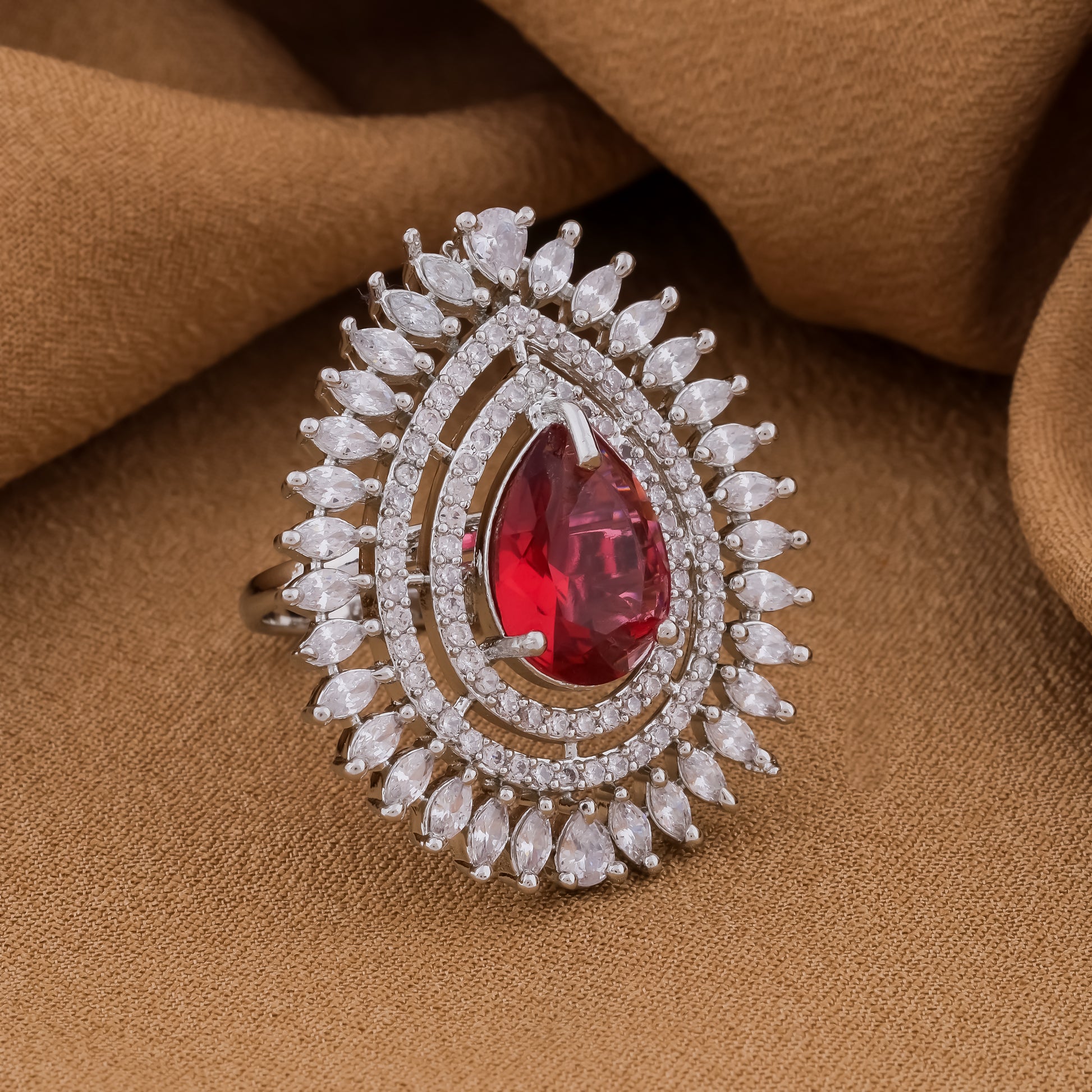 Eternity Premium Red AD Ring