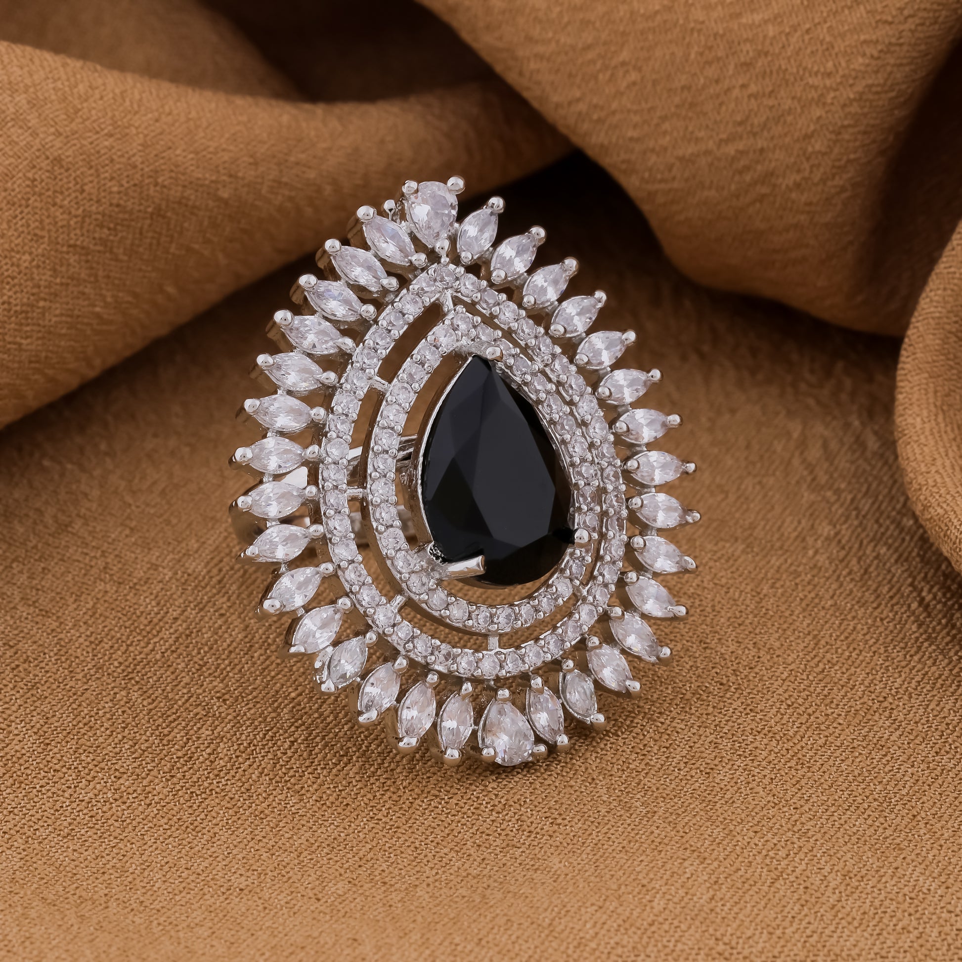 Eternity Premium Black AD Ring