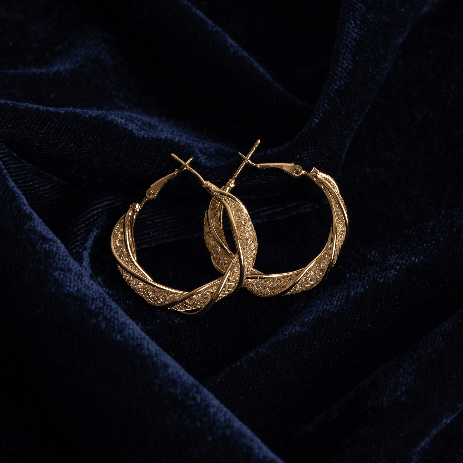 Twisted Hoop Earrings