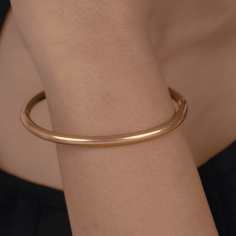 Solid Golden Bangle