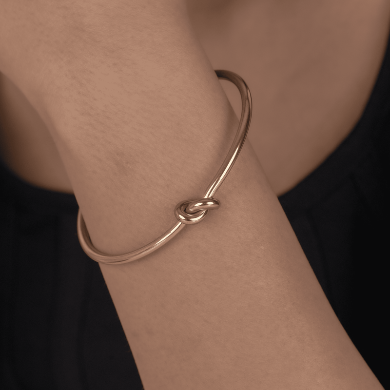 Knot Cuff Bracelet & Solid Ring
