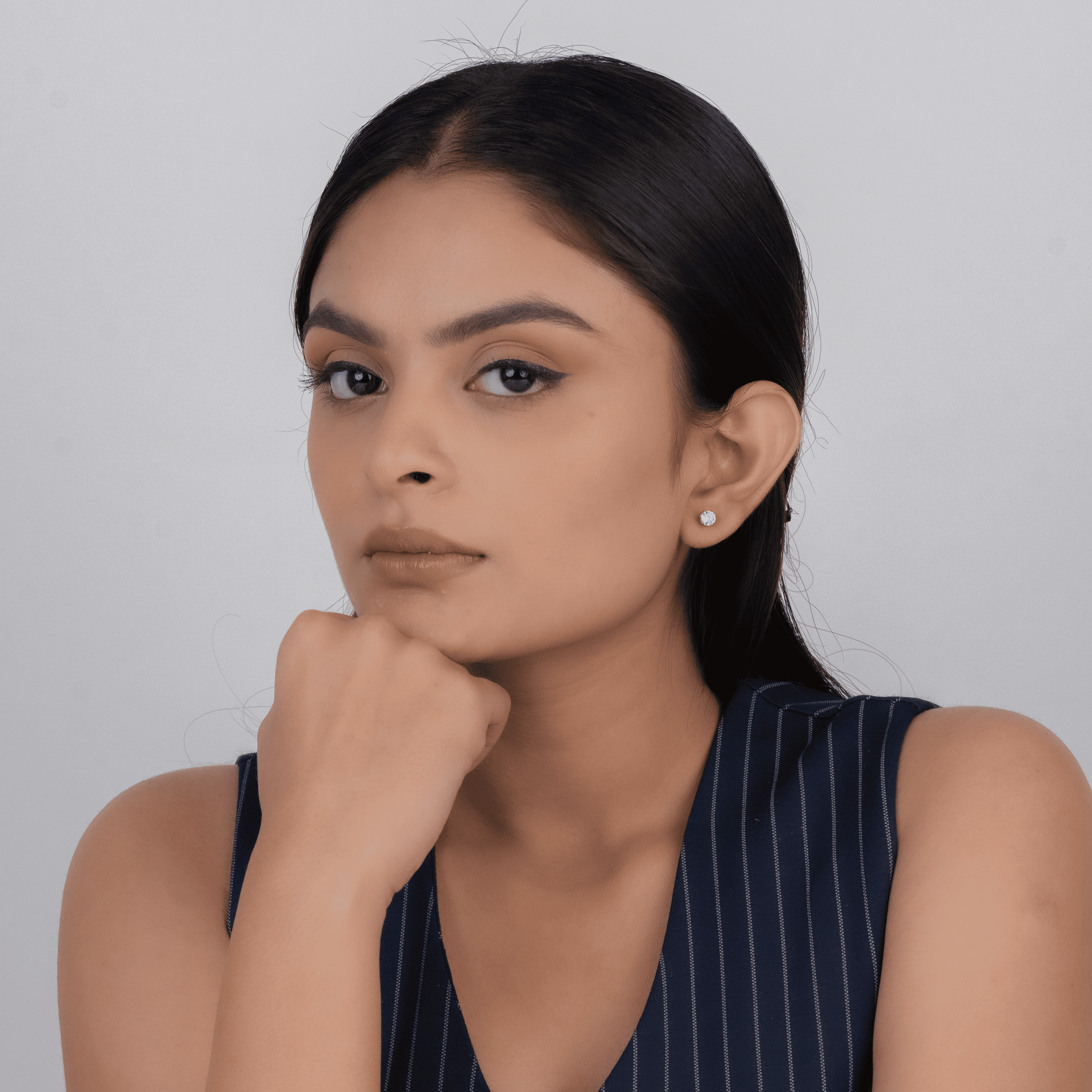 Solitaire Studs Earrings