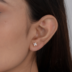 Floral Diamond Studs (Set of 3)