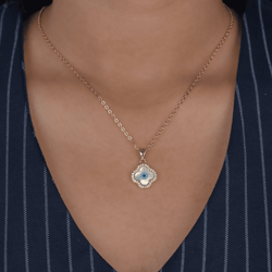 Evil Eye Clover Necklace