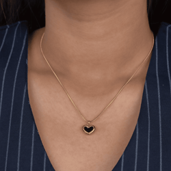 Midnight Heart Necklace