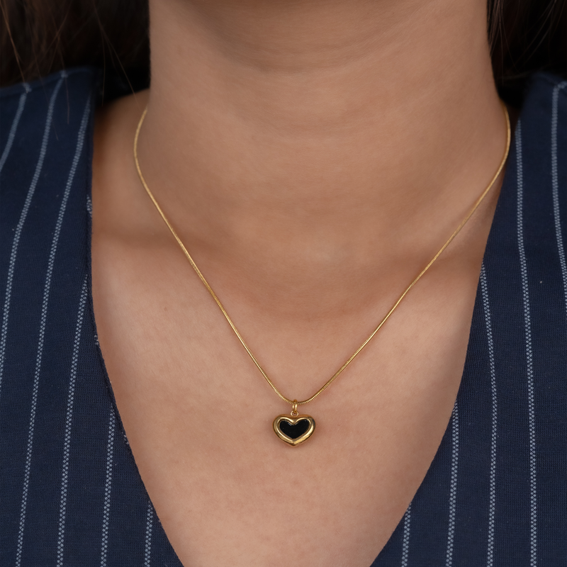 Midnight Heart Necklace