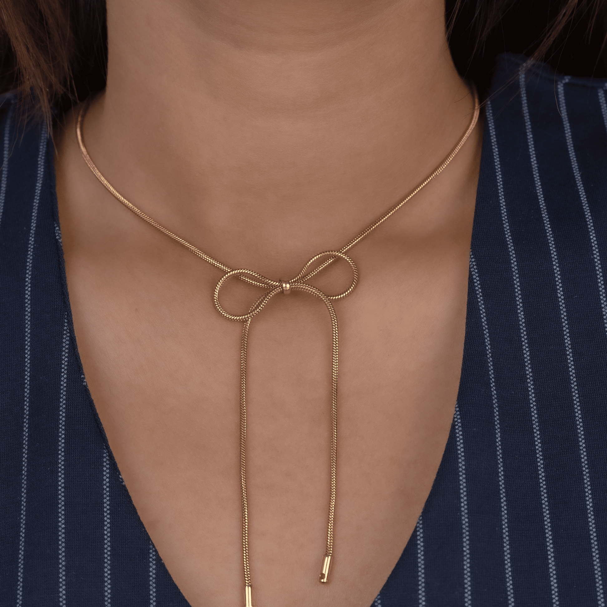 Ribbon Bow Necklace