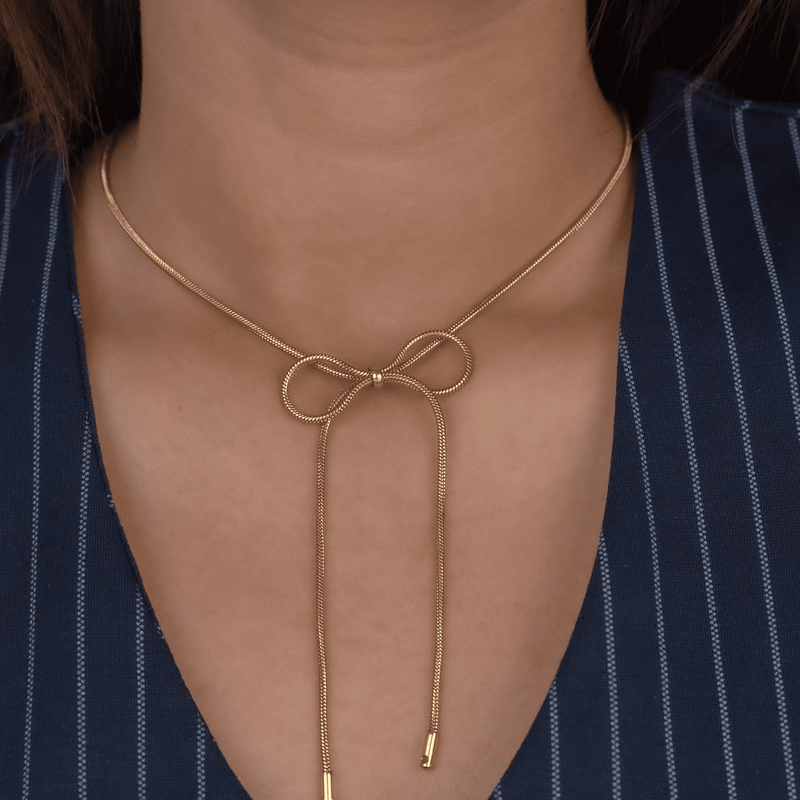 Ribbon Bow Necklace