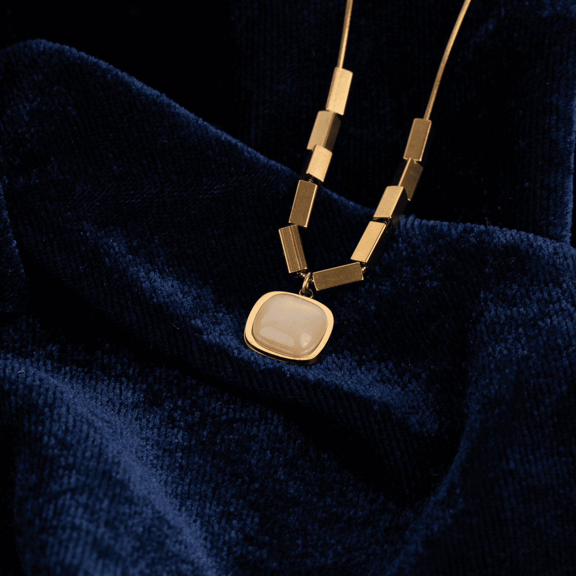 Opal Bar Necklace
