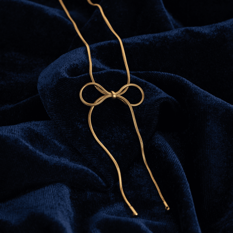 Ribbon Bow Necklace