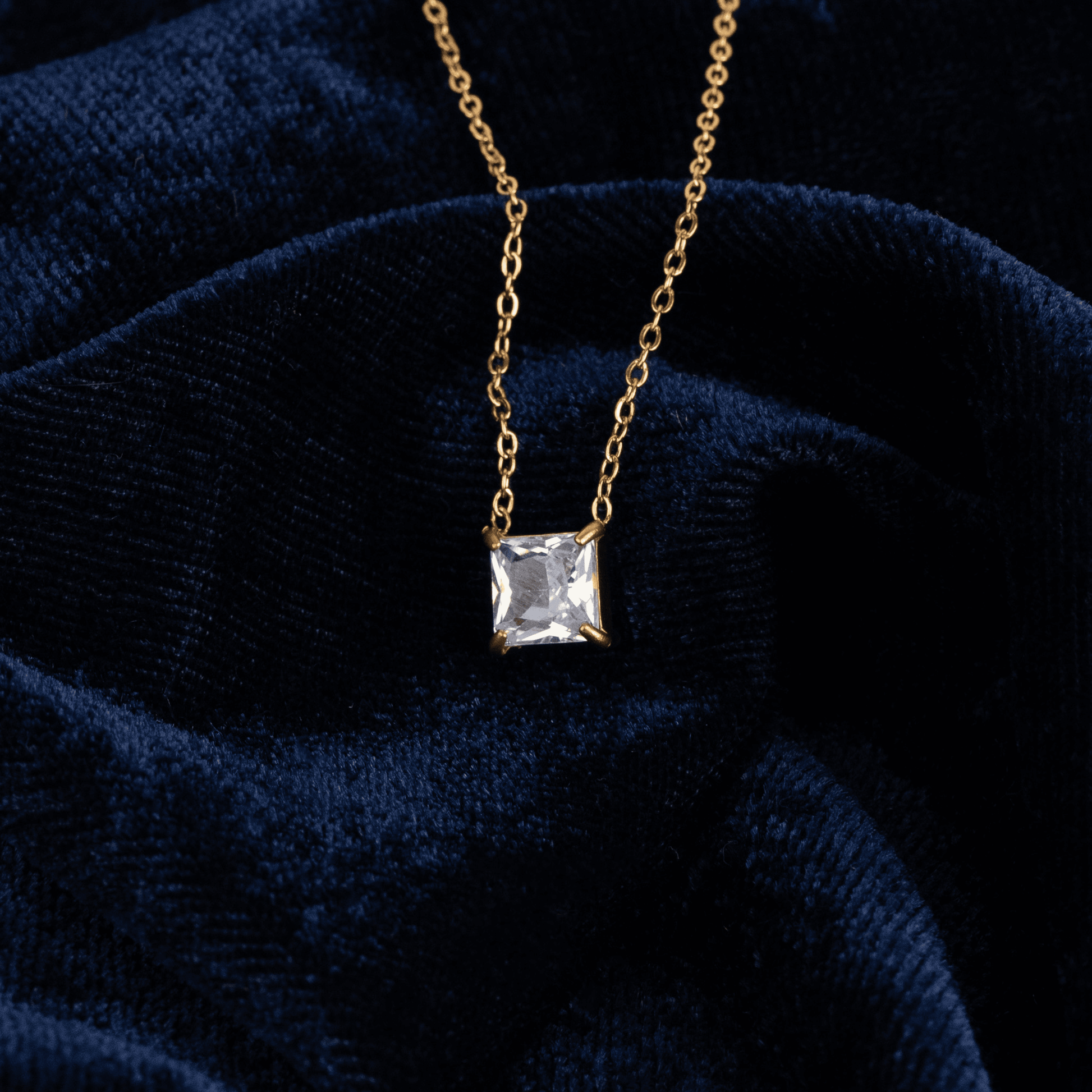 Crystal Cube Necklace