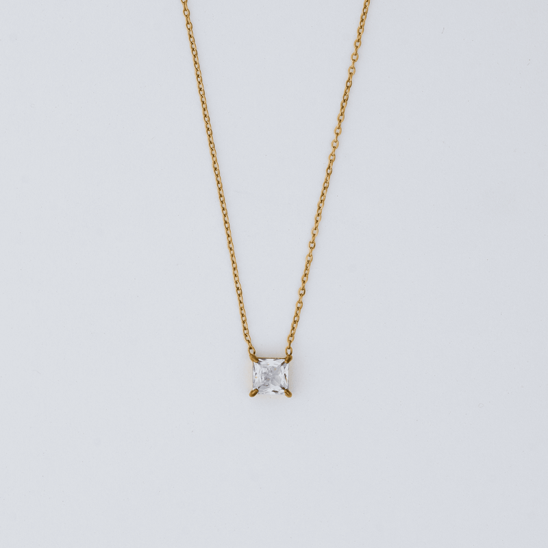 Crystal Cube Necklace