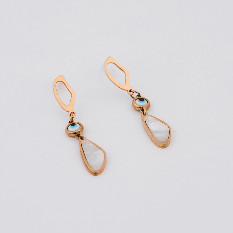 Evil Eye Clover Necklace & Evileye MystiPearl Earrings