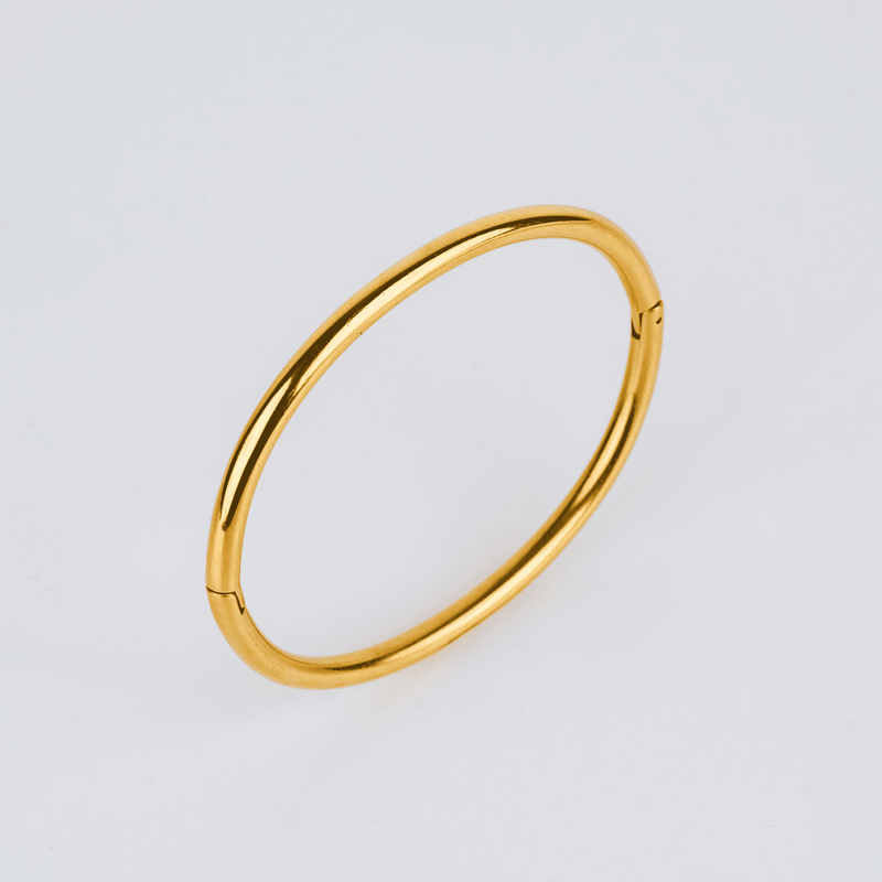 Solid Golden Bangle