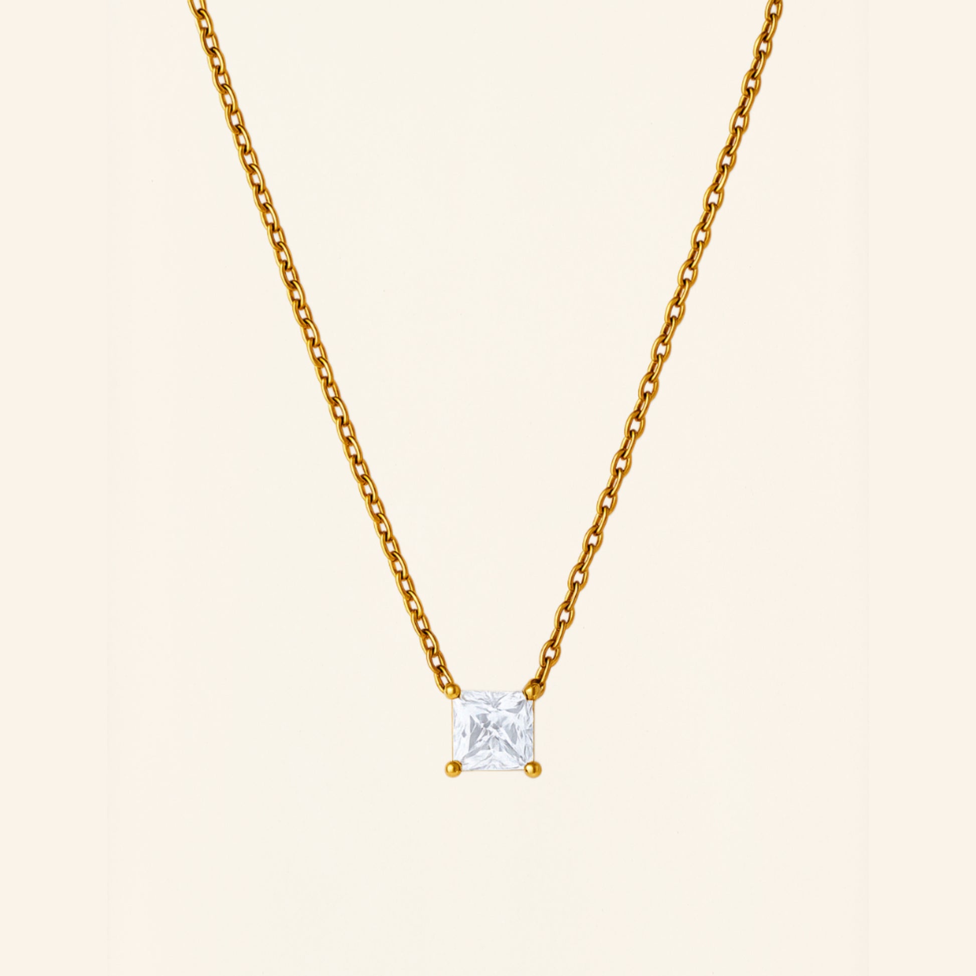Crystal Cube Necklace