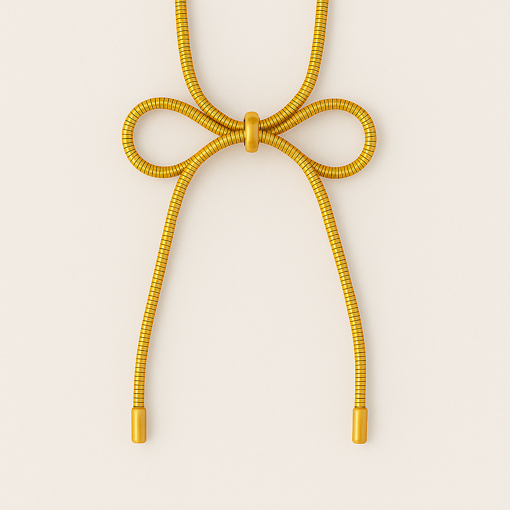 Ribbon Bow Necklace
