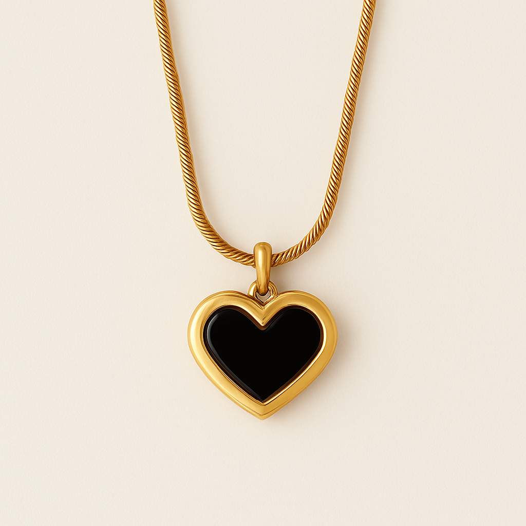Midnight Heart Necklace